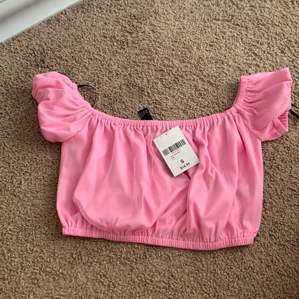 Forever 21 size small bubble pink top
